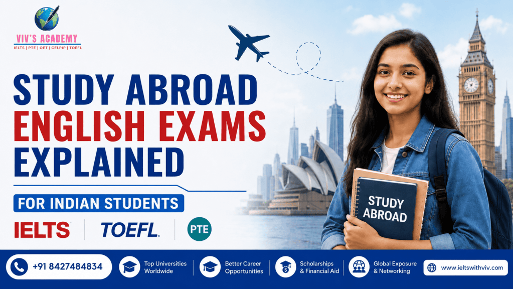 Achieve Your IELTS & PTE With Expert Online Classes | Study Abroad English Exams Explained for Indian Students