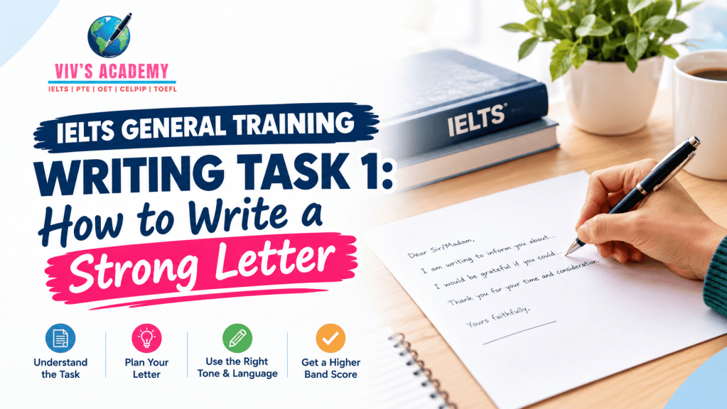 Achieve Your IELTS & PTE With Expert Online Classes | IELTS General Training Writing Task 1: How to Write a Strong Letter